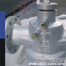 Válvula de tapón lubricada Wcb / CF8 / CF8m con palanca accionada